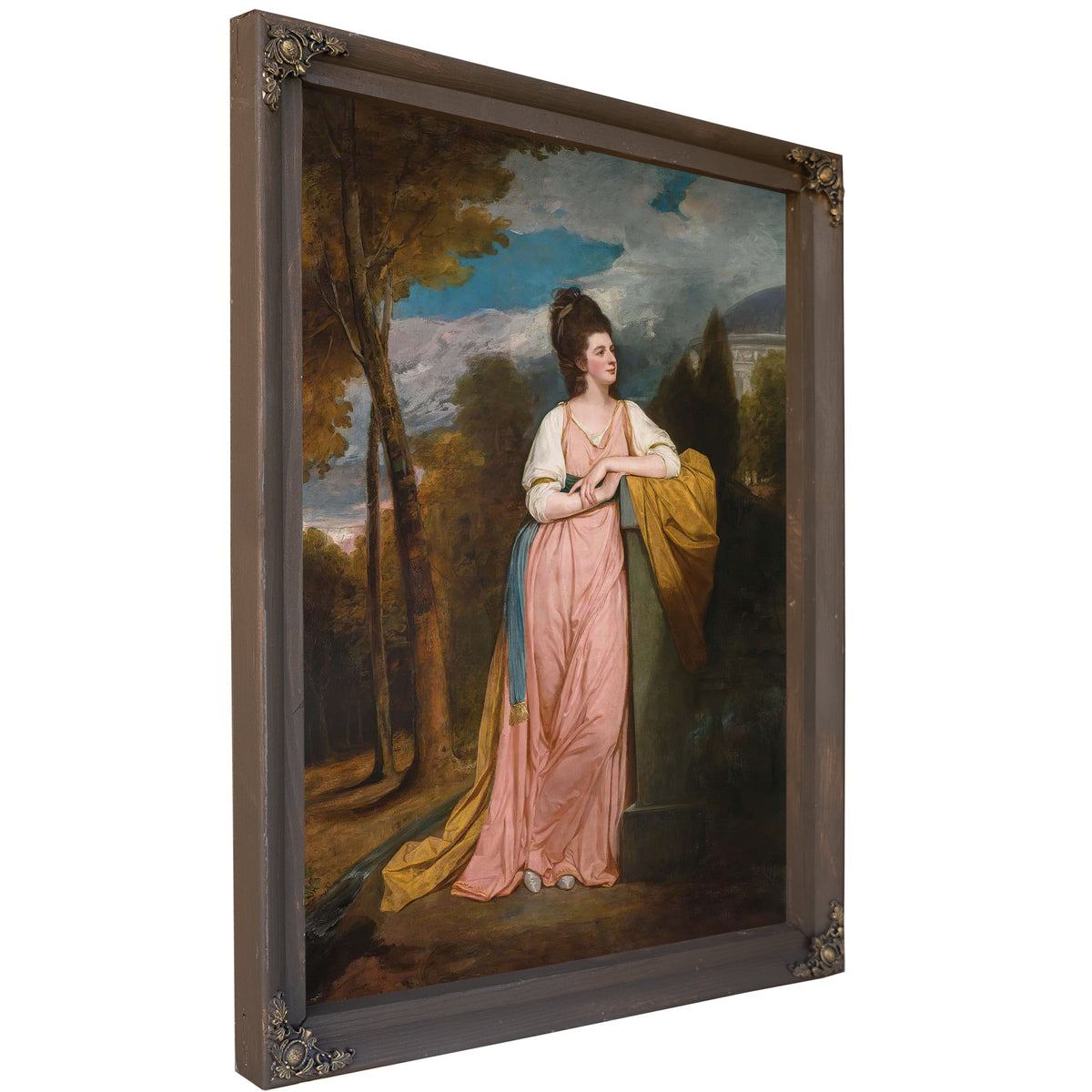 Portrait Of Lady Elizabeth Capell Lady Monson by George Romney