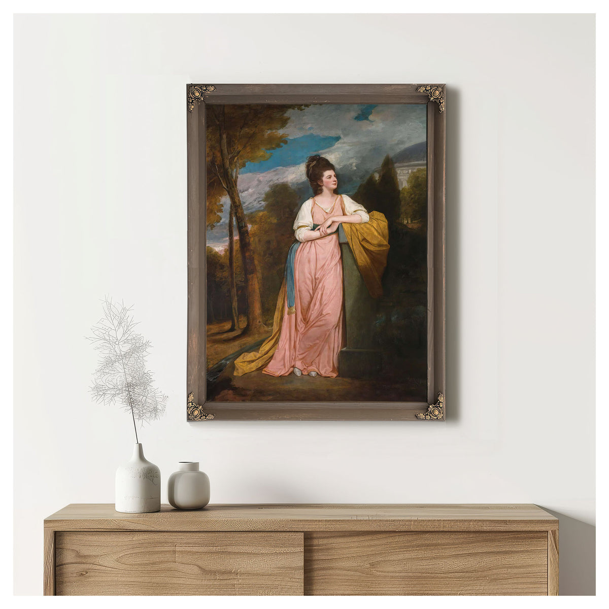 Portrait Of Lady Elizabeth Capell Lady Monson by George Romney