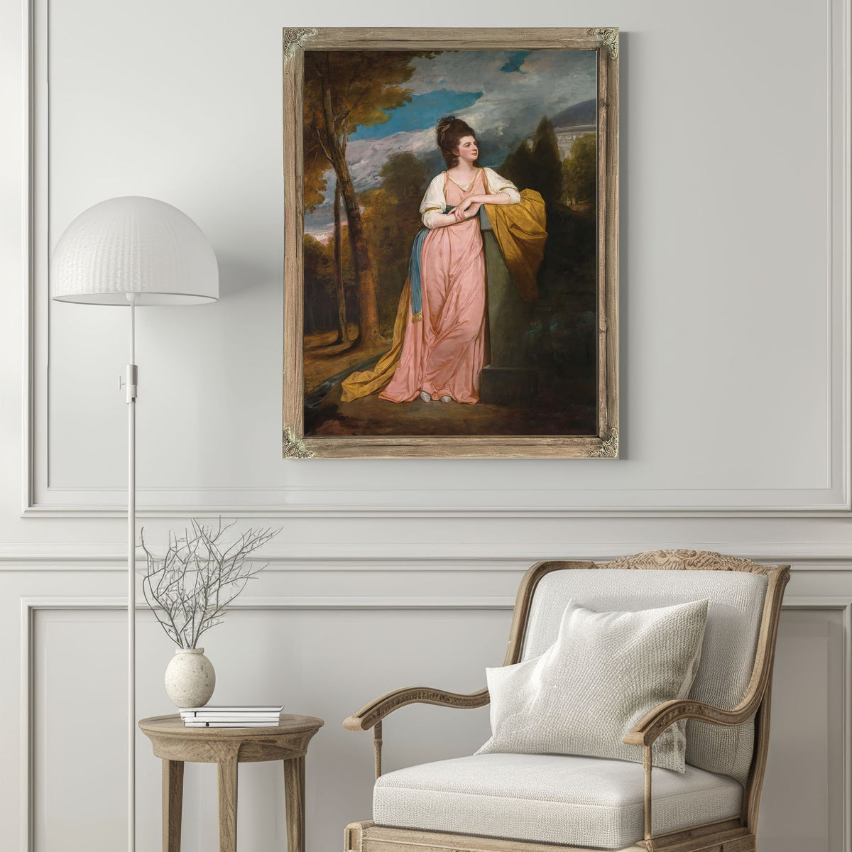 Portrait Of Lady Elizabeth Capell Lady Monson by George Romney