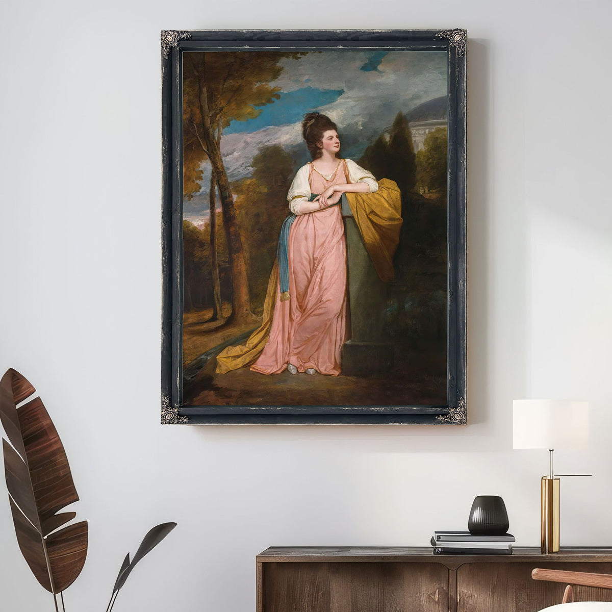 Portrait Of Lady Elizabeth Capell Lady Monson by George Romney