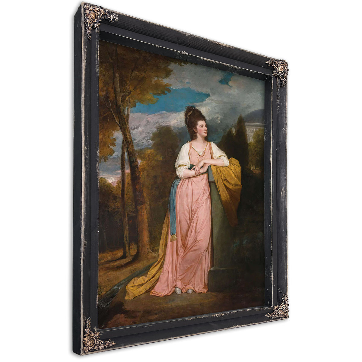 Portrait Of Lady Elizabeth Capell Lady Monson by George Romney