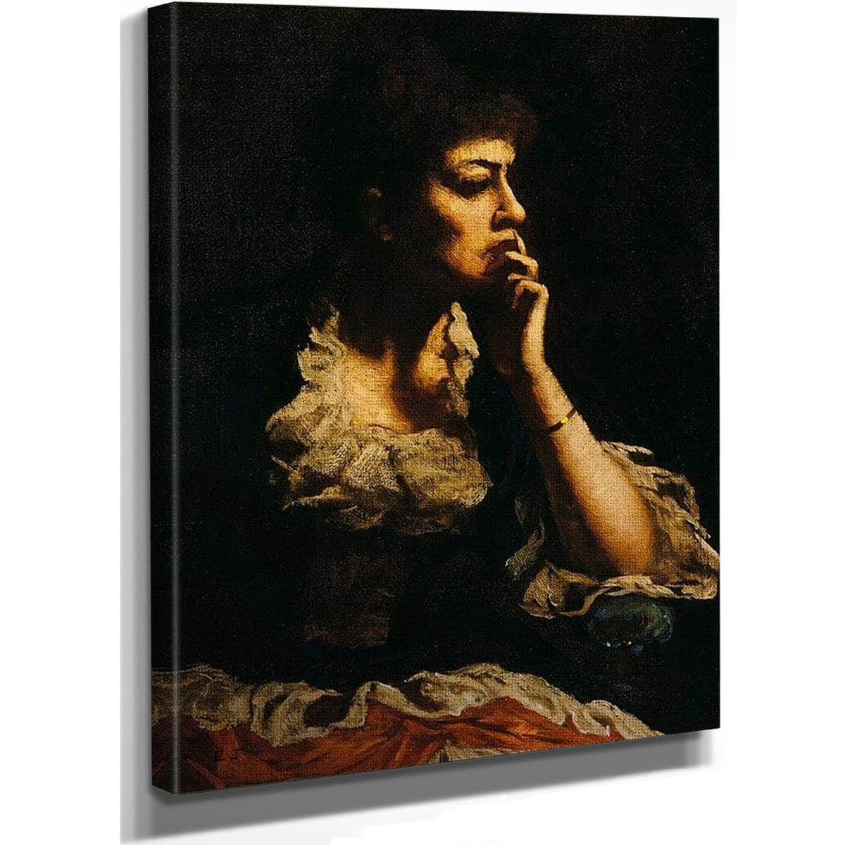 Portrait Of Mrs. Eastman Johnson By Eastman Johnson