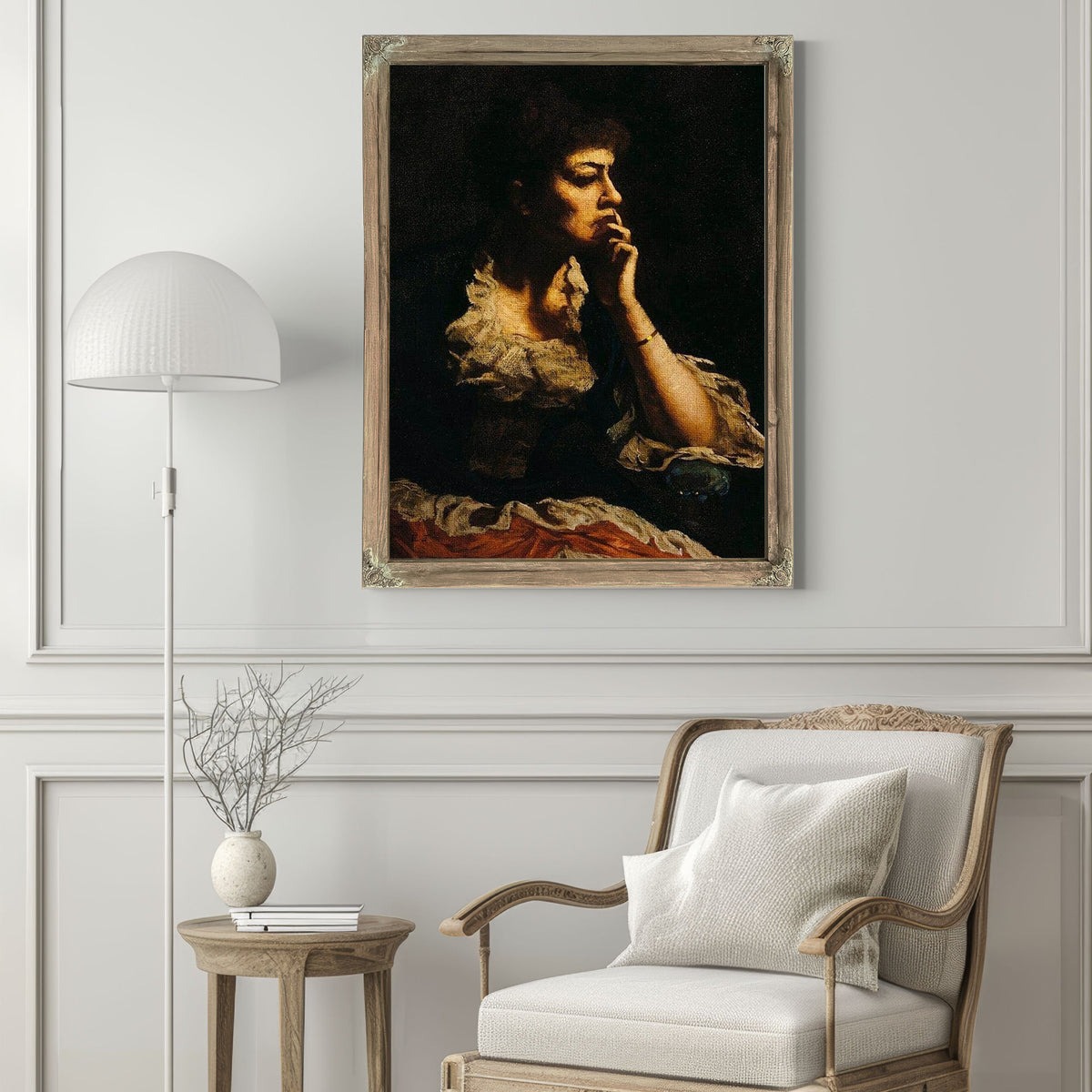 Portrait Of Mrs. Eastman Johnson By Eastman Johnson