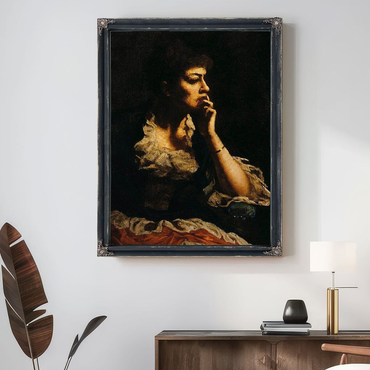 Portrait Of Mrs. Eastman Johnson By Eastman Johnson
