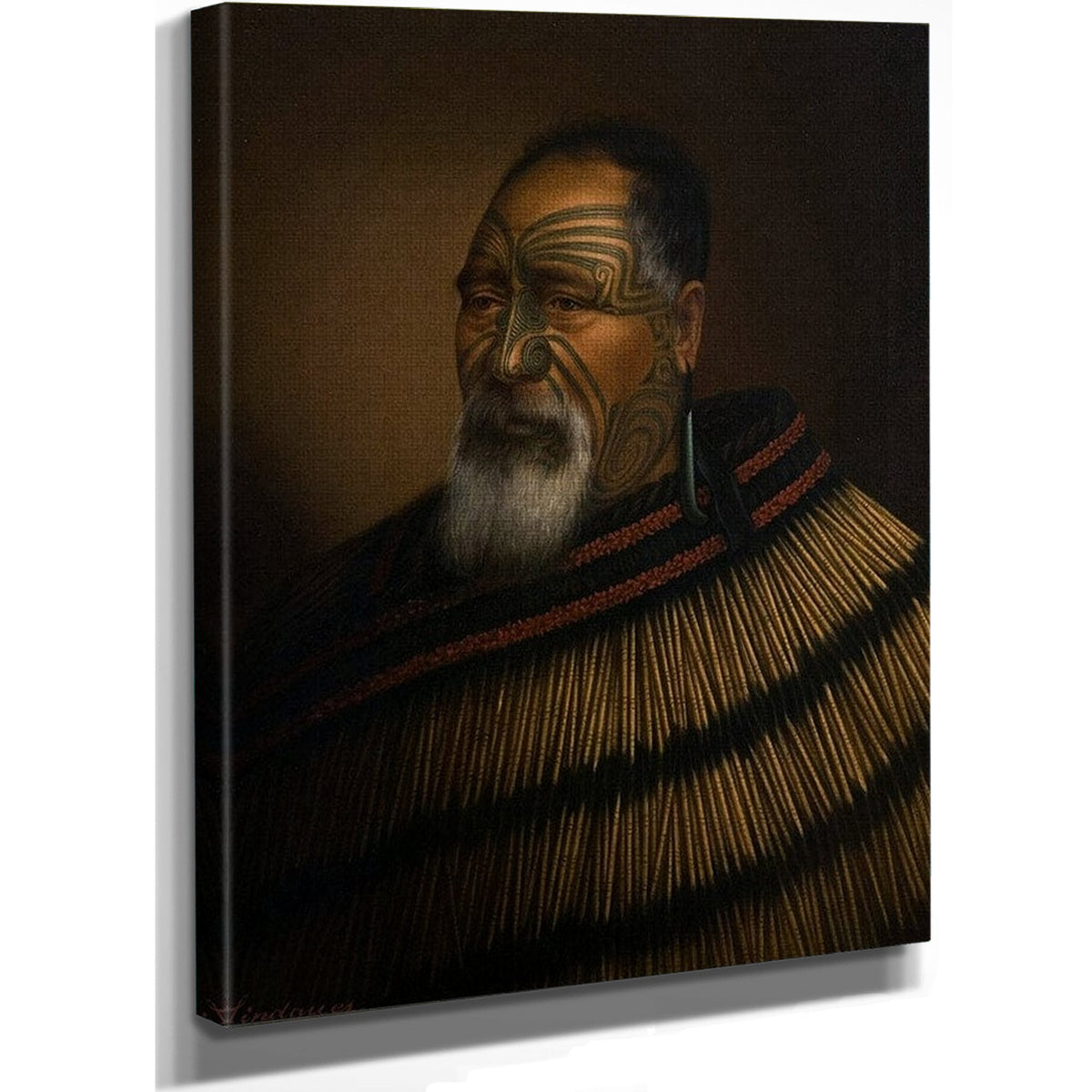 Portrait Of Paora Tuhaere 1895 By Gottfried Lindauer