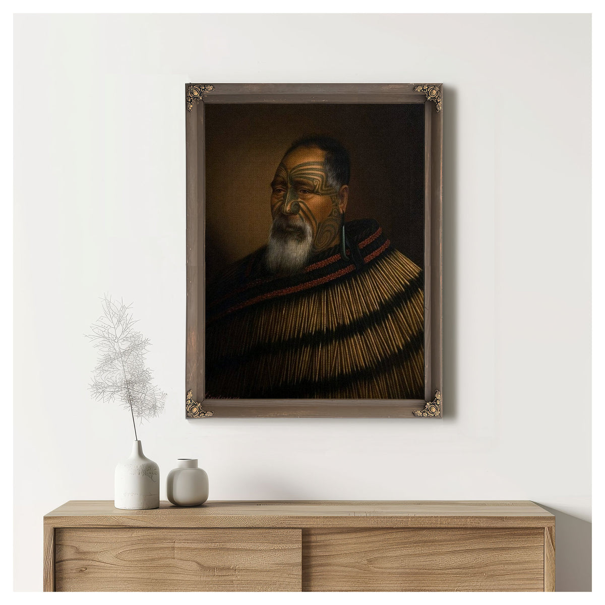 Portrait Of Paora Tuhaere 1895 By Gottfried Lindauer