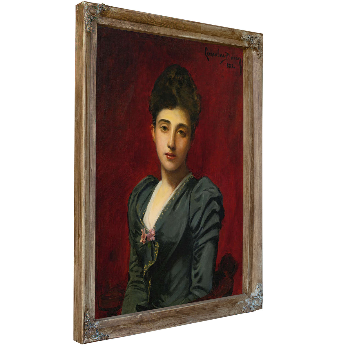 Portrait Of The Countess Lily De Roussy De Sales by Carolus Duran