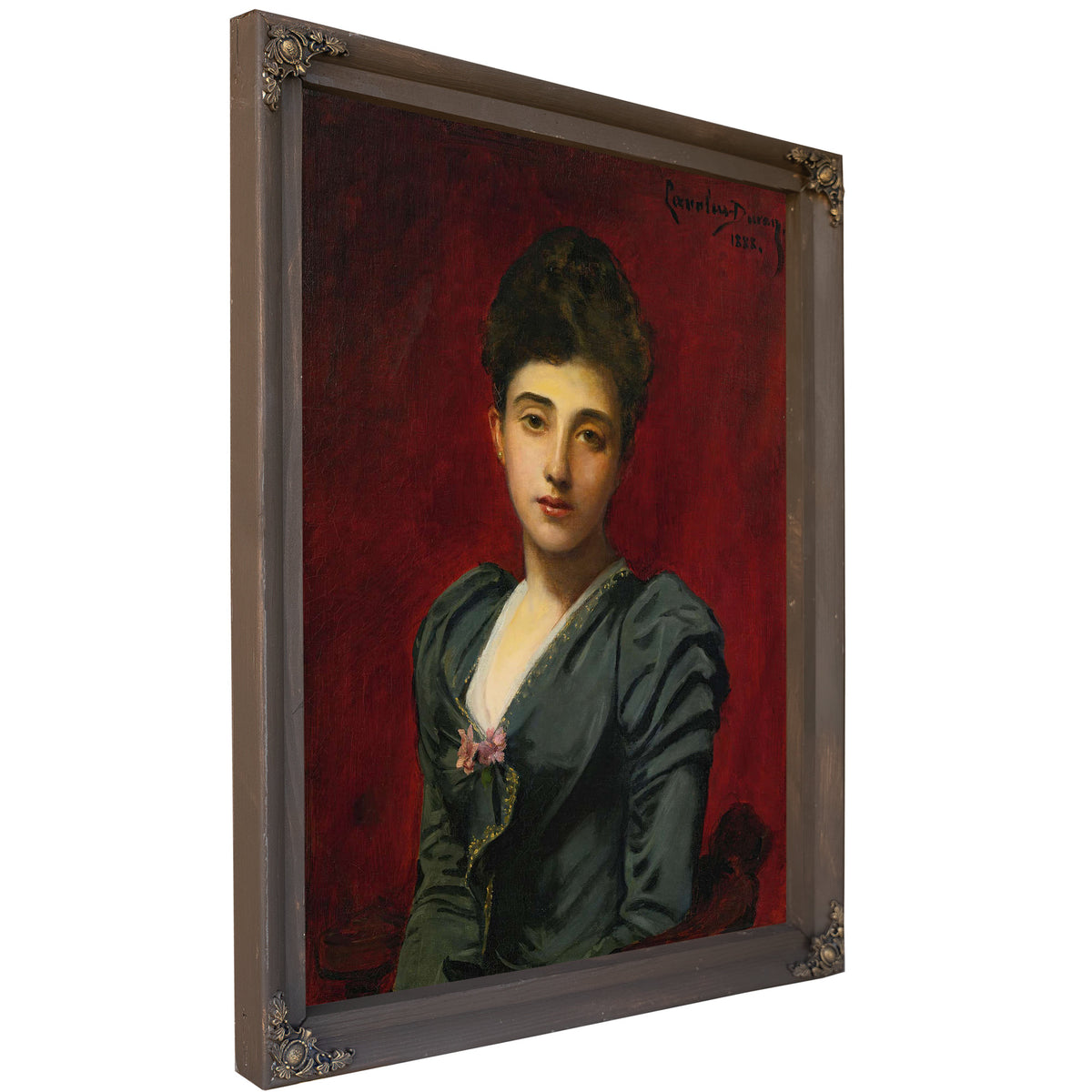 Portrait Of The Countess Lily De Roussy De Sales by Carolus Duran