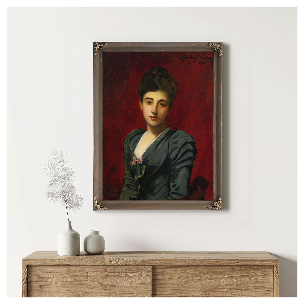 Portrait Of The Countess Lily De Roussy De Sales by Carolus Duran
