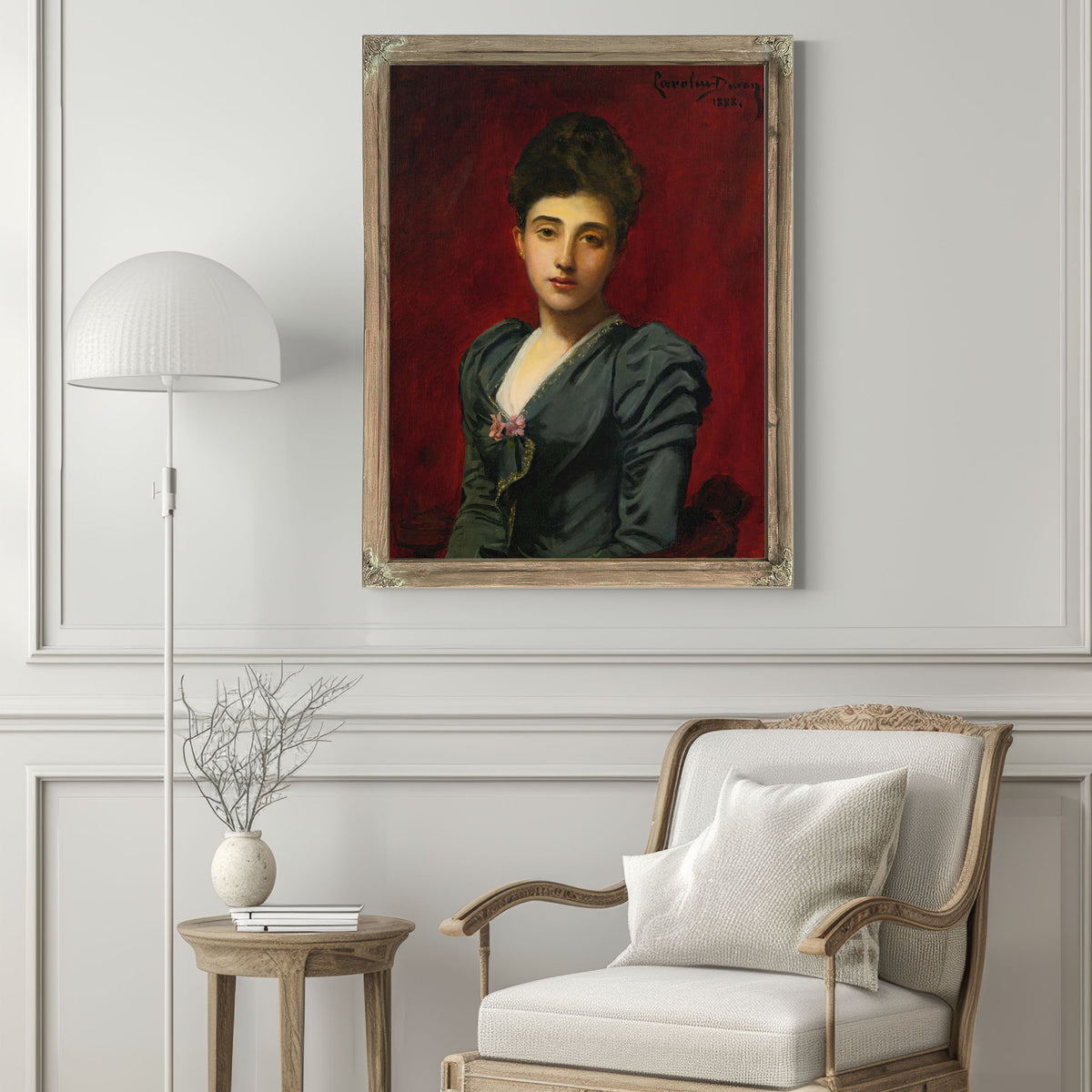 Portrait Of The Countess Lily De Roussy De Sales by Carolus Duran