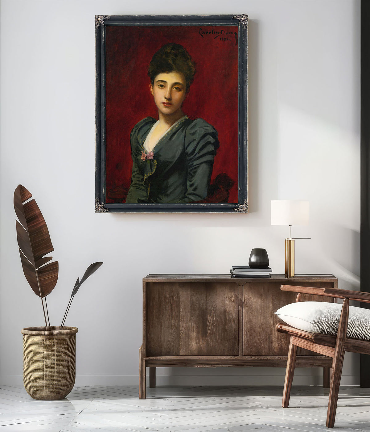 Portrait Of The Countess Lily De Roussy De Sales by Carolus Duran