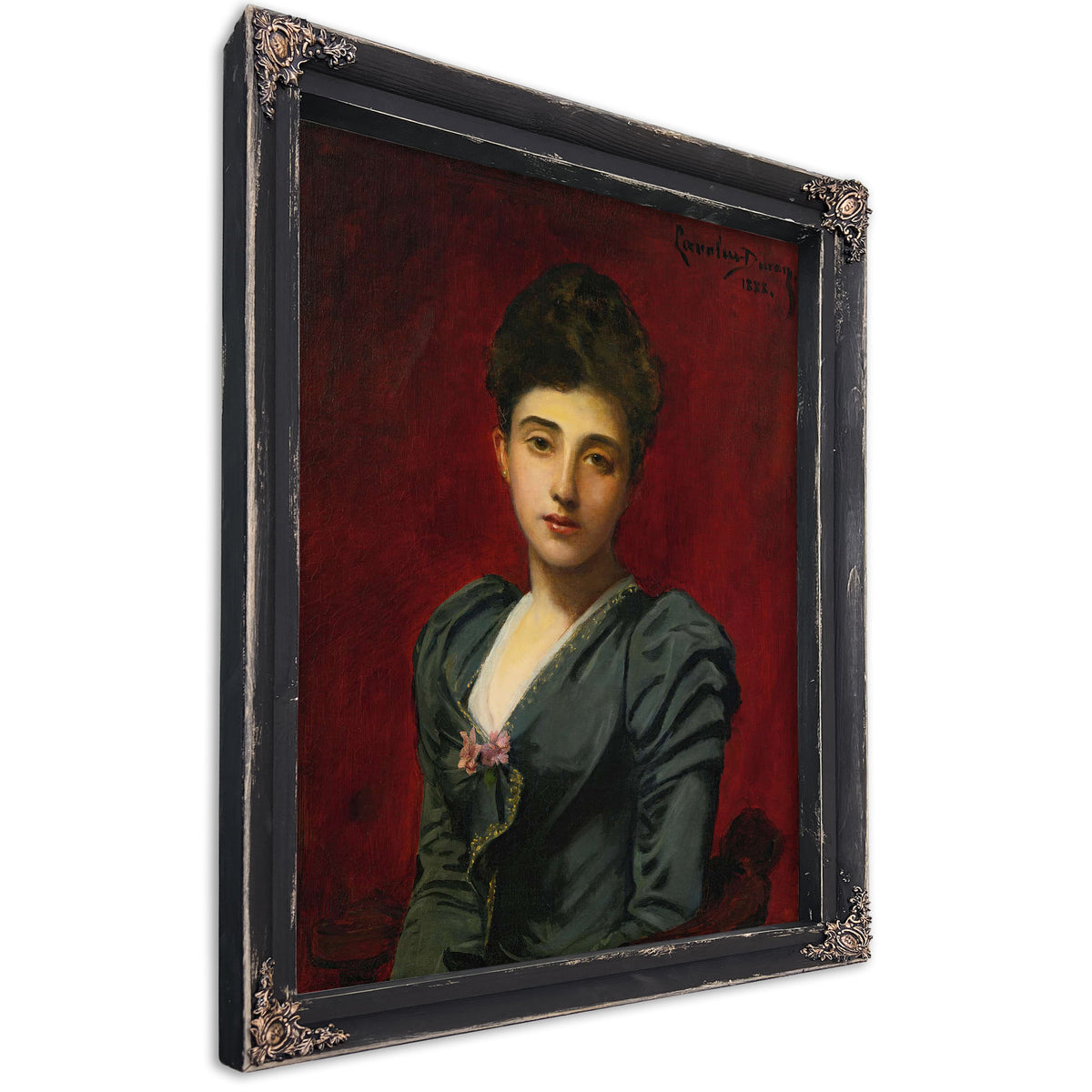 Portrait Of The Countess Lily De Roussy De Sales by Carolus Duran
