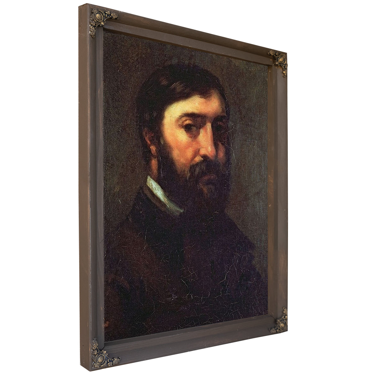 Portrait Of Urbain Cuenot (B.1820) By Jean Desire Gustave Courbet