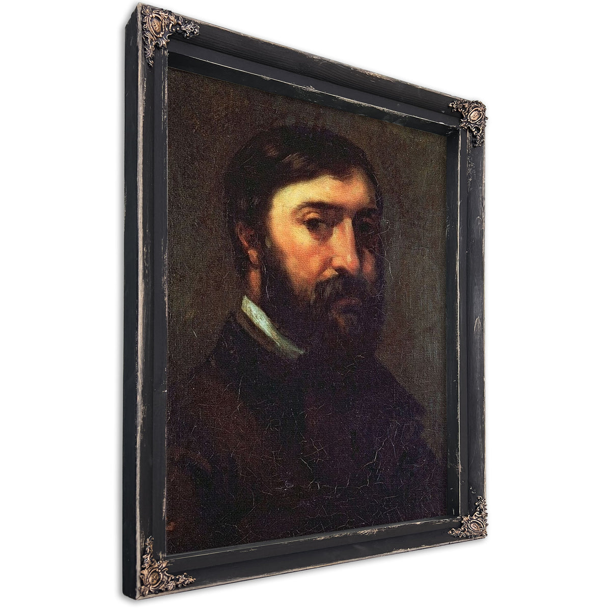 Portrait Of Urbain Cuenot (B.1820) By Jean Desire Gustave Courbet