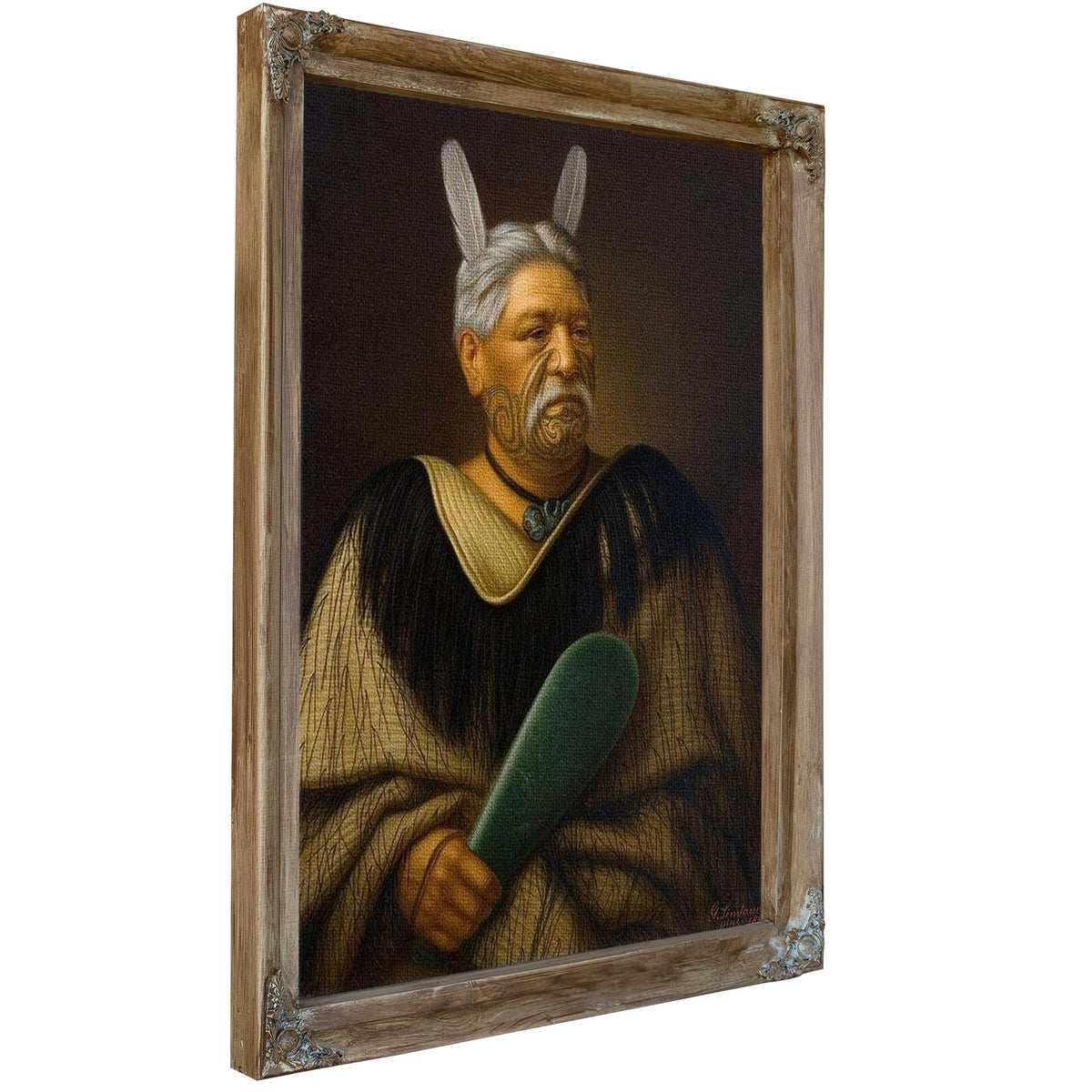 Portrait Of Wahanui Reihana Te Huatare 1880 By Gottfried Lindauer