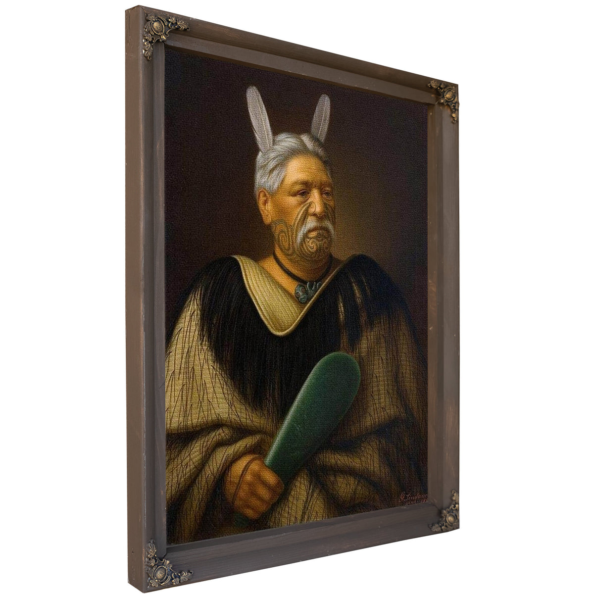Portrait Of Wahanui Reihana Te Huatare 1880 By Gottfried Lindauer