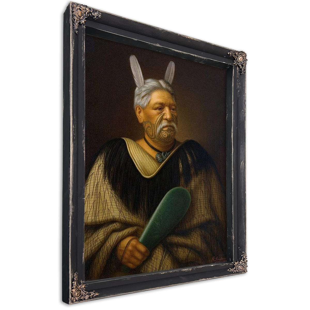 Portrait Of Wahanui Reihana Te Huatare 1880 By Gottfried Lindauer