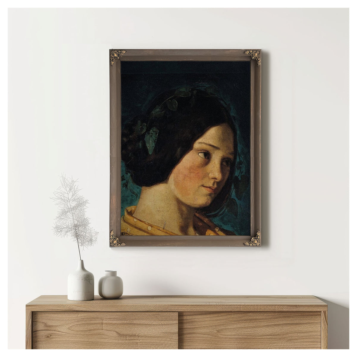 Portrait Of Zelie Courbet By Jean Desire Gustave Courbet