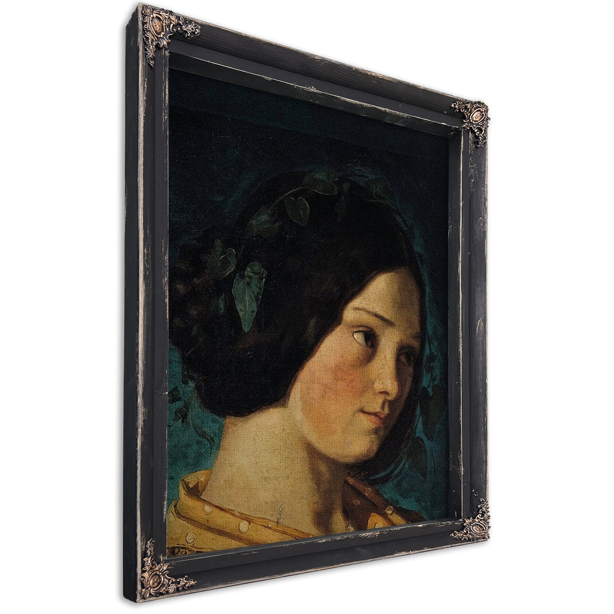 Portrait Of Zelie Courbet By Jean Desire Gustave Courbet
