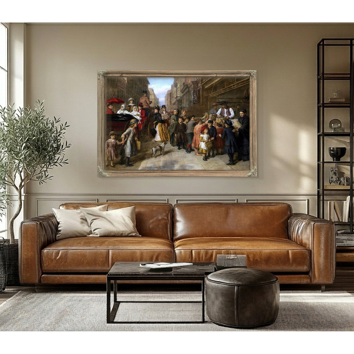 Poverty And Wealth Painting William Powell Frith Canvas Art