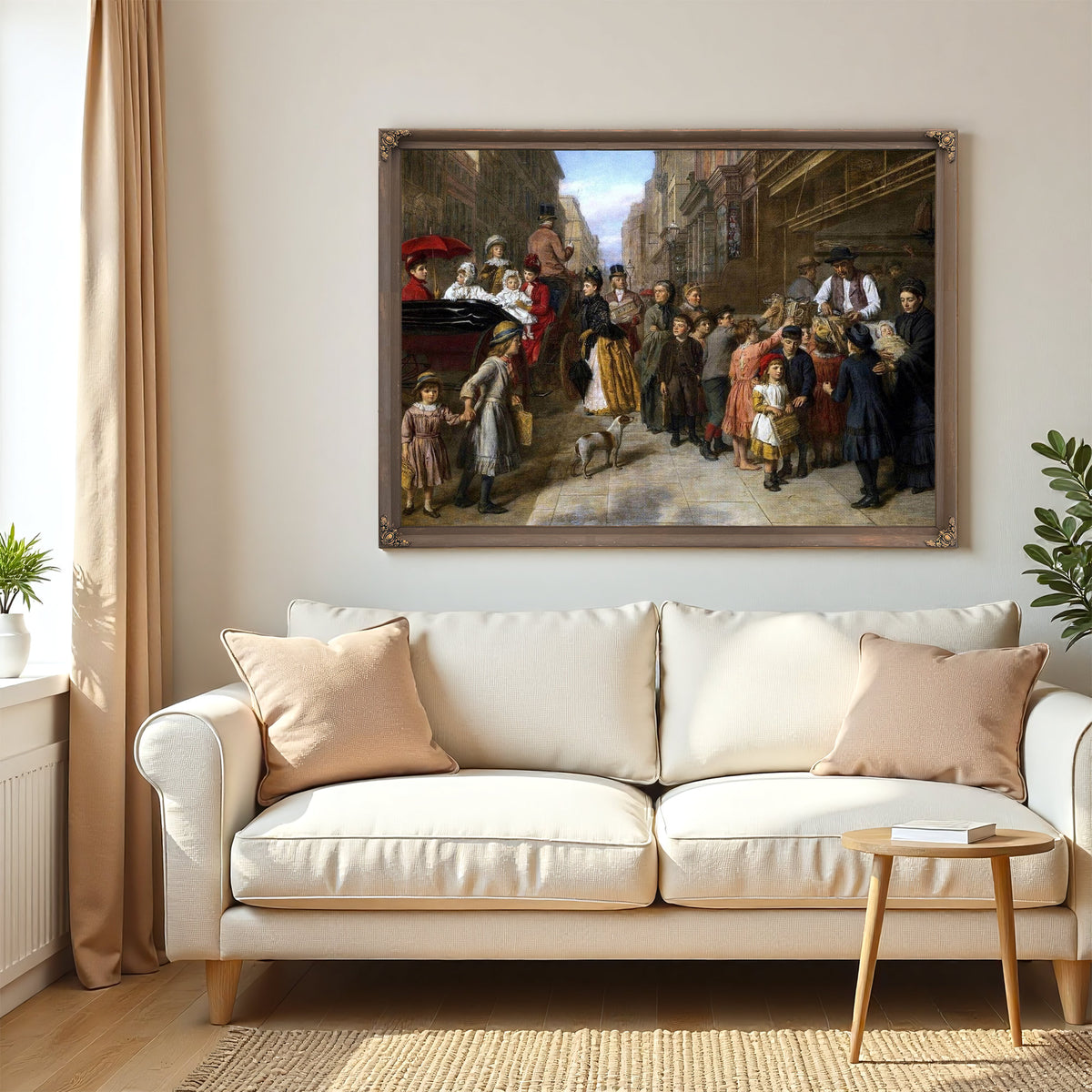 Poverty And Wealth Painting William Powell Frith Canvas Art