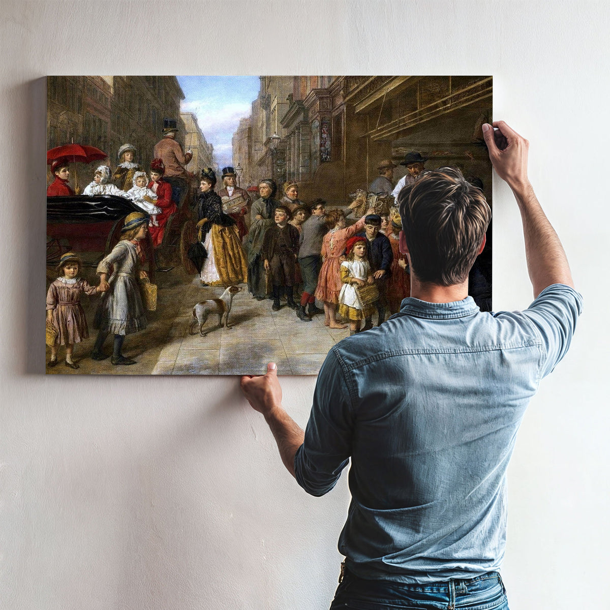 Poverty And Wealth Painting William Powell Frith Canvas Art