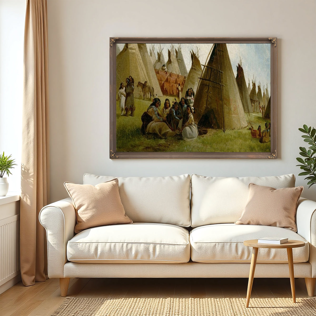 Prairie Indian Encampment By John Mix Stanley