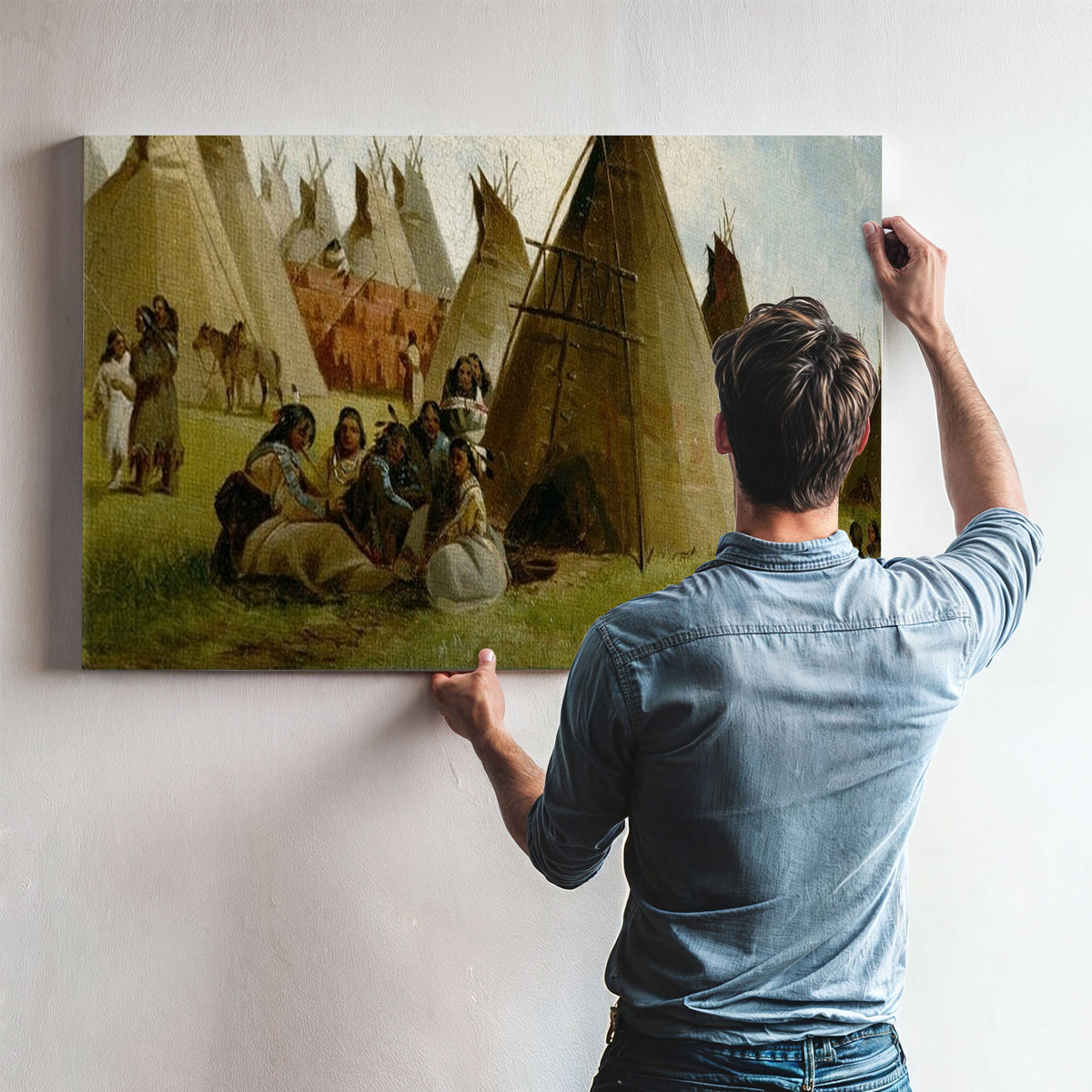 Prairie Indian Encampment By John Mix Stanley