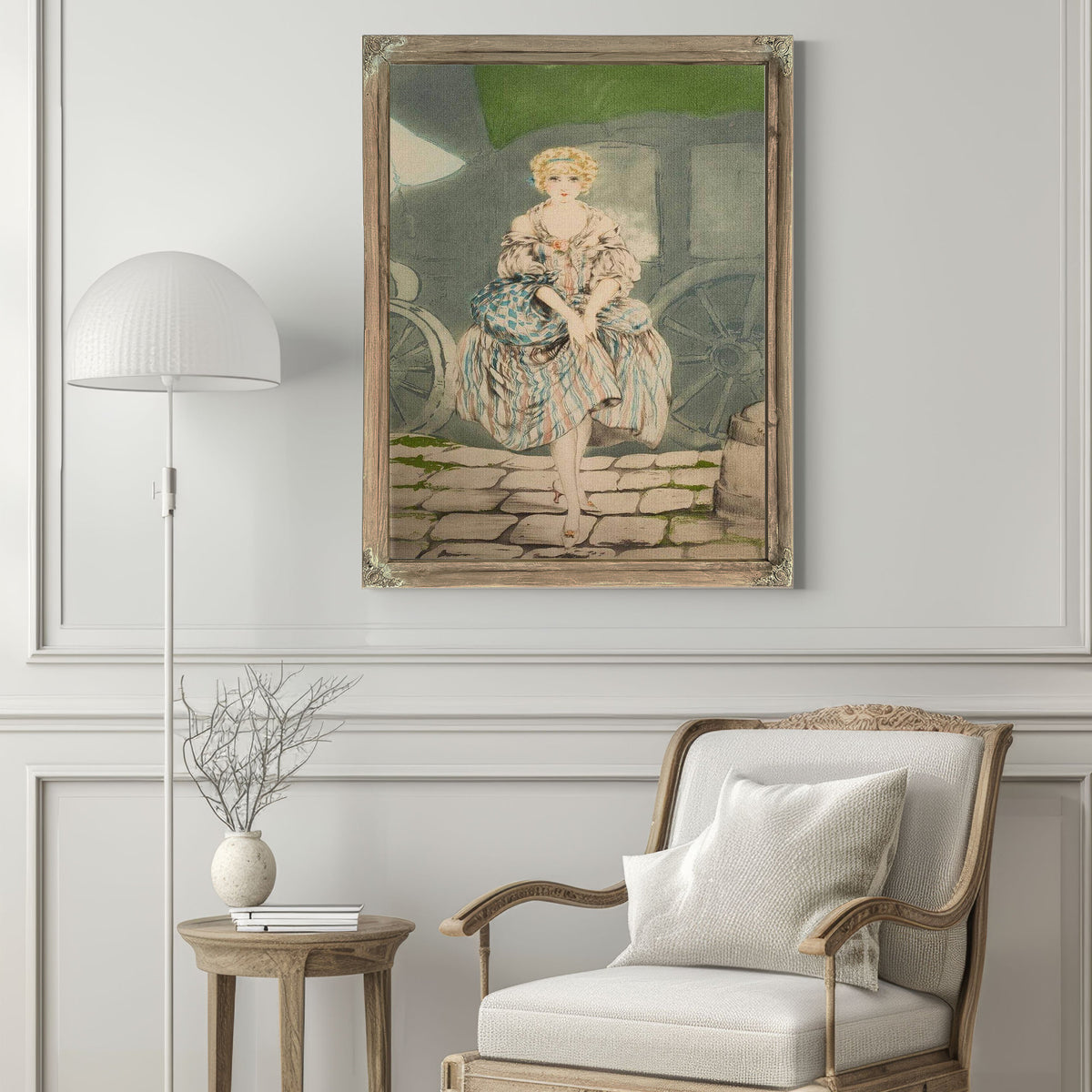 Pretty Lady By Louis Icart