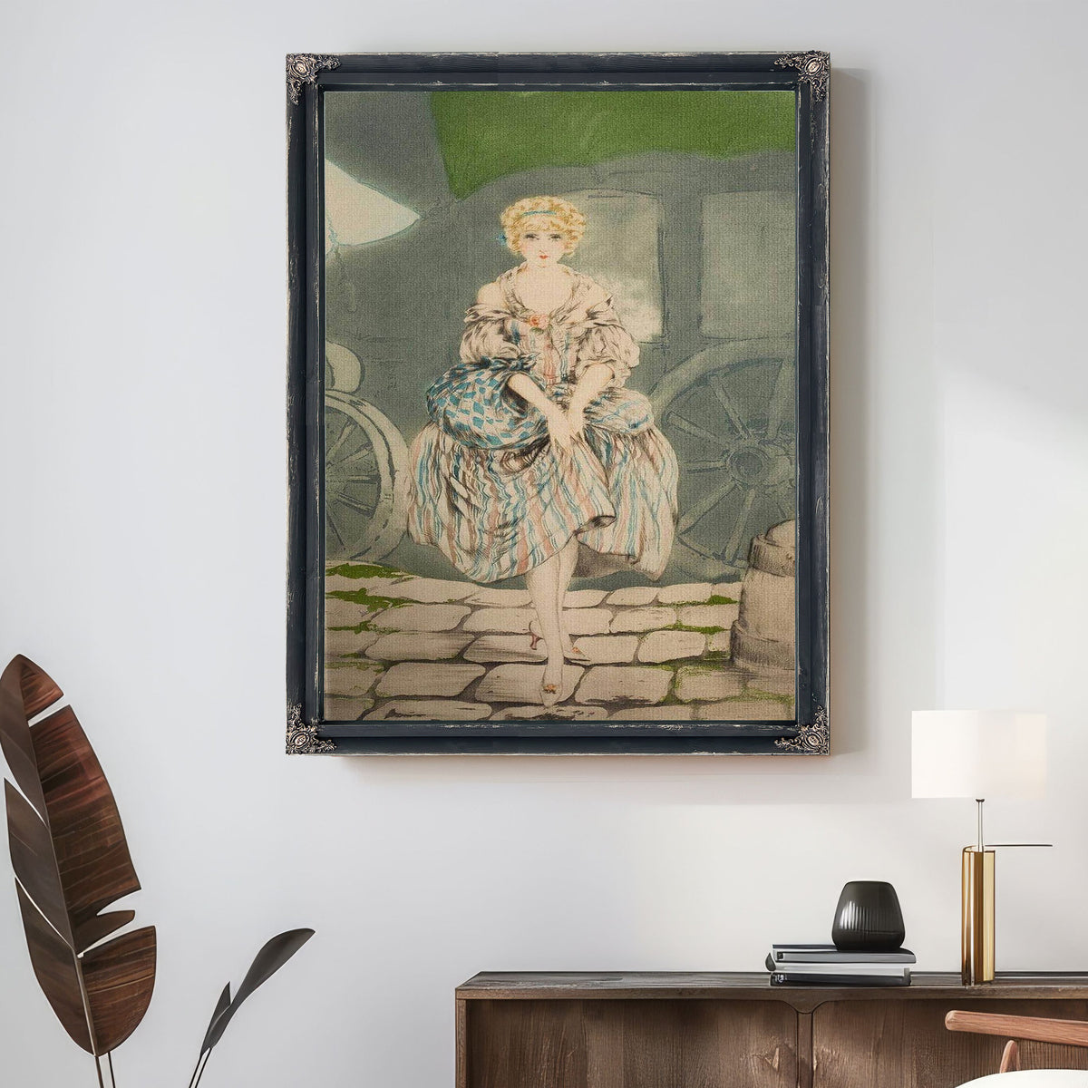 Pretty Lady By Louis Icart