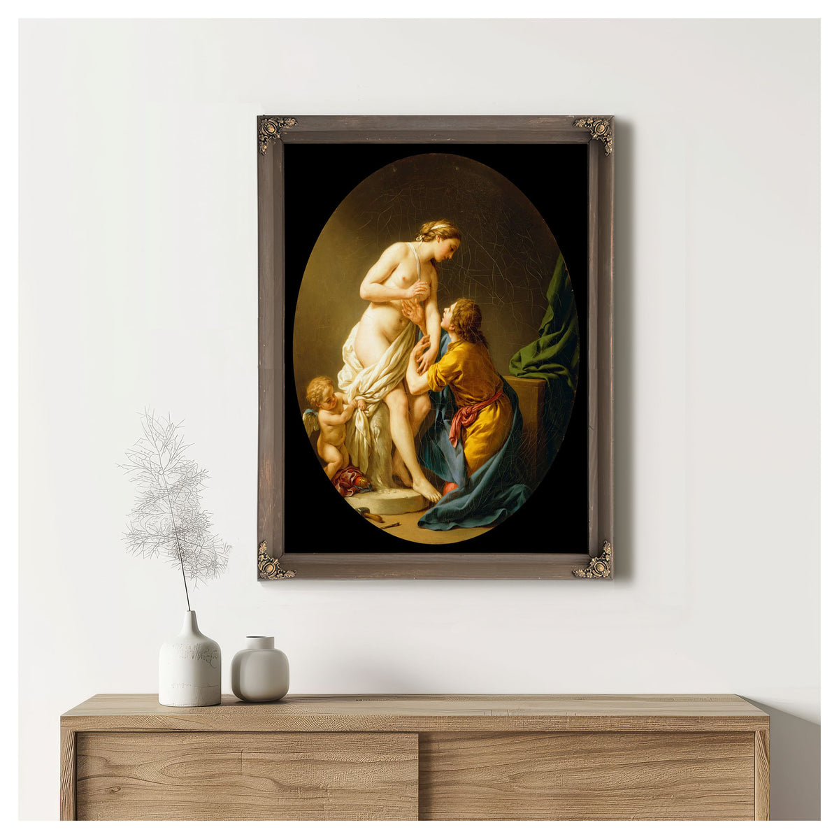 Pygmalion And Galatea by Louis Jean Francois Lagrenee
