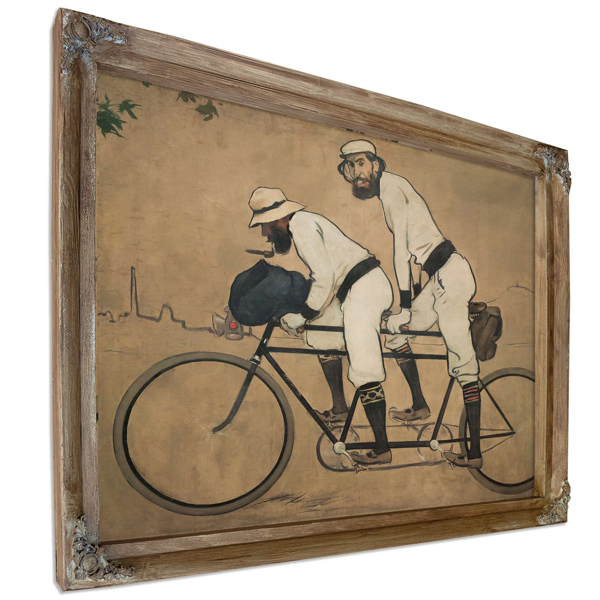 Ramon Casas And Pere Romeu On A Tandem by Ramon Casas