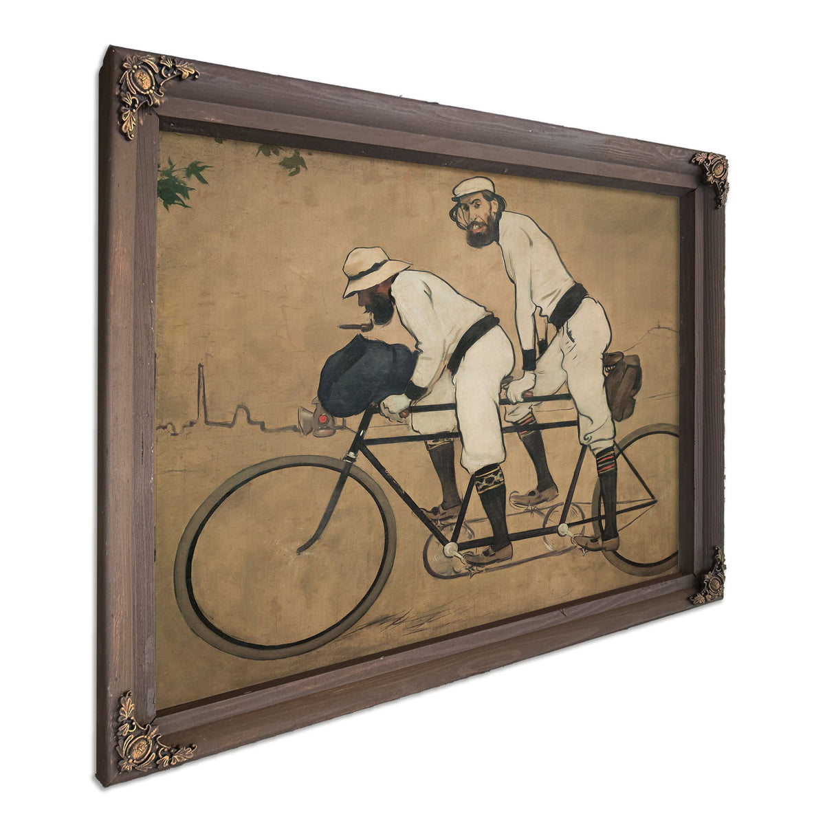Ramon Casas And Pere Romeu On A Tandem by Ramon Casas
