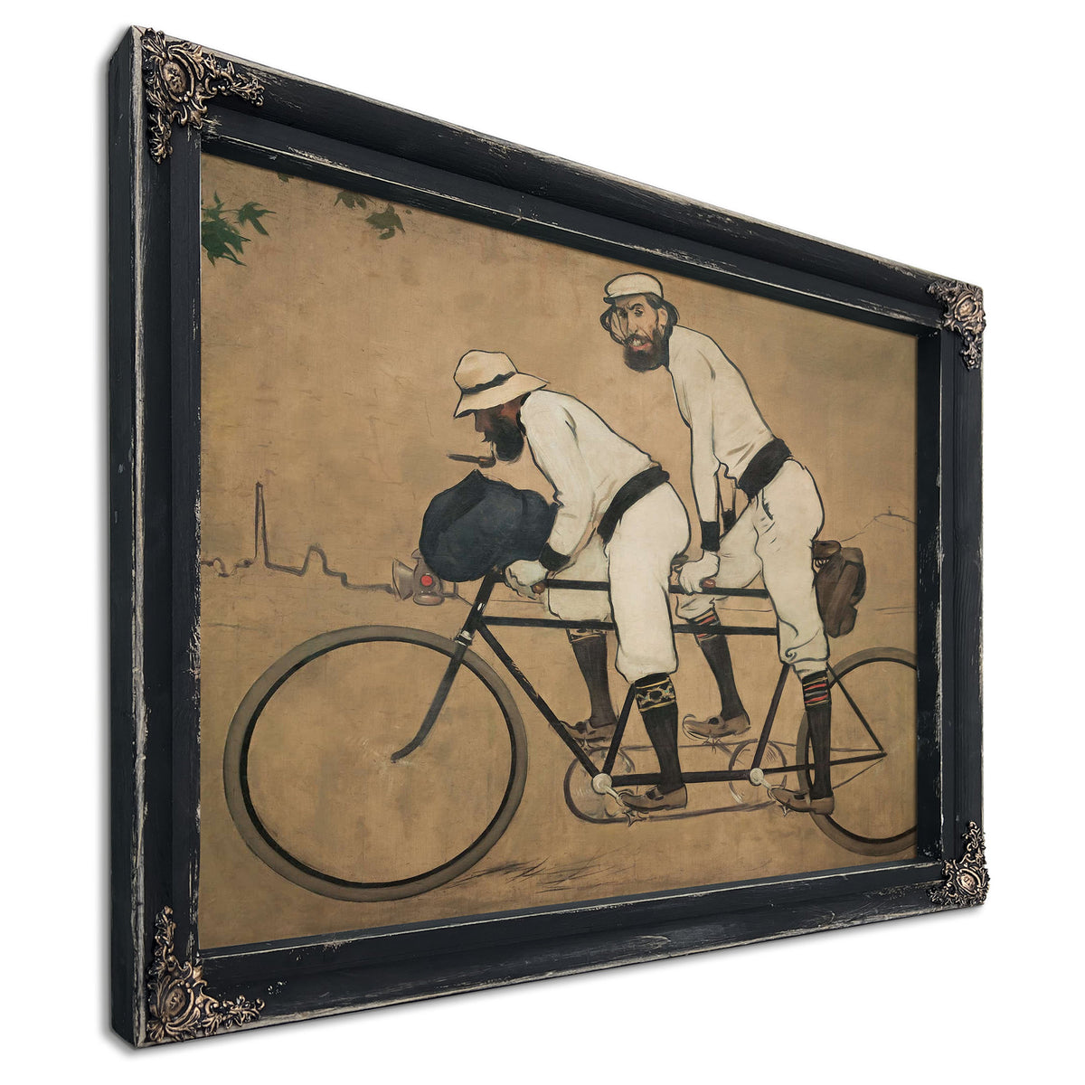 Ramon Casas And Pere Romeu On A Tandem by Ramon Casas