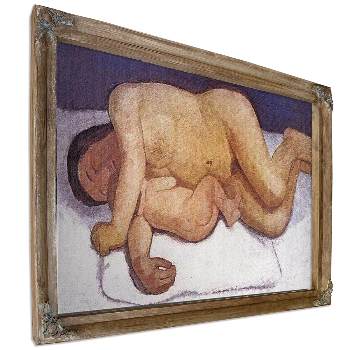 Reclining Mother And Child By Paula Modersohn Becker