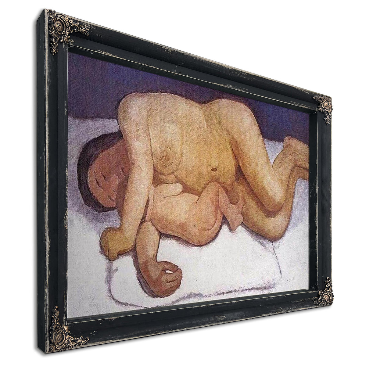 Reclining Mother And Child By Paula Modersohn Becker