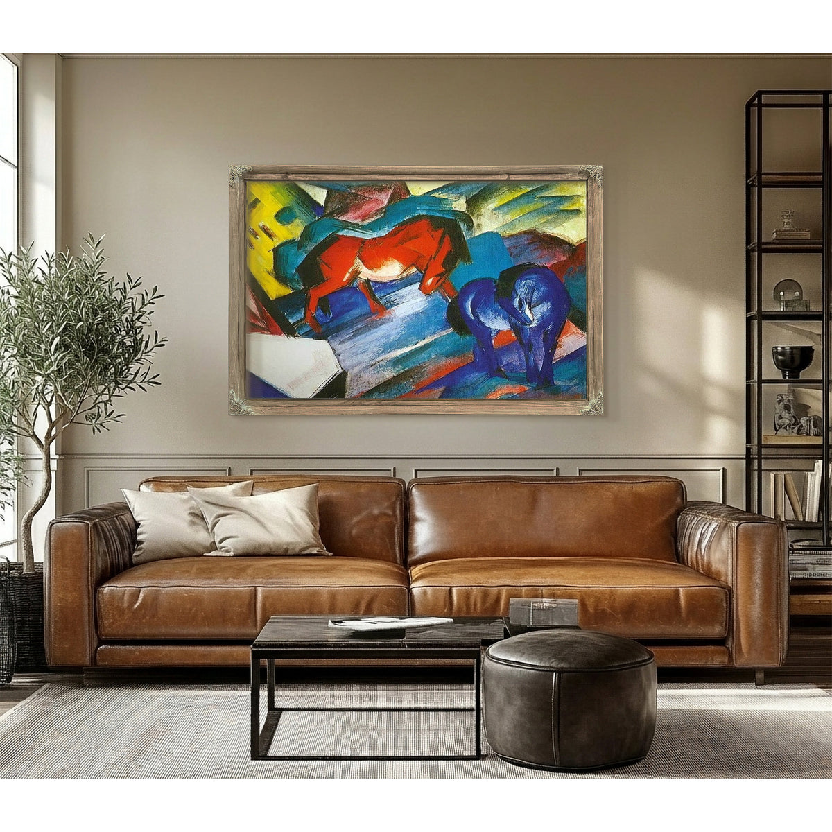 Red And Blue Horse By Franz Marc