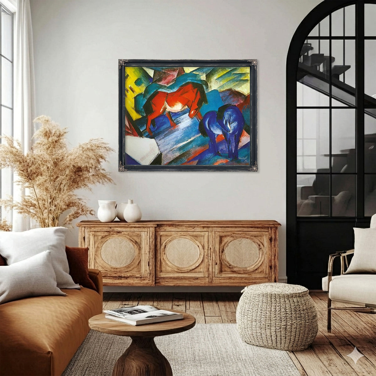 Red And Blue Horse By Franz Marc