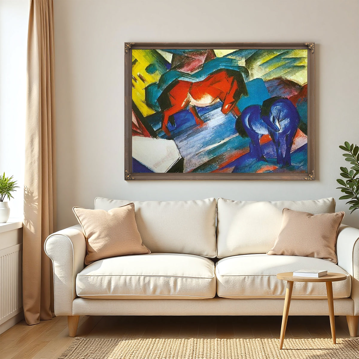 Red And Blue Horse By Franz Marc