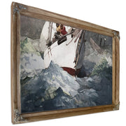 Reefing Sails Around Diamond Shoals, Cape Hatteras By Winslow Homer