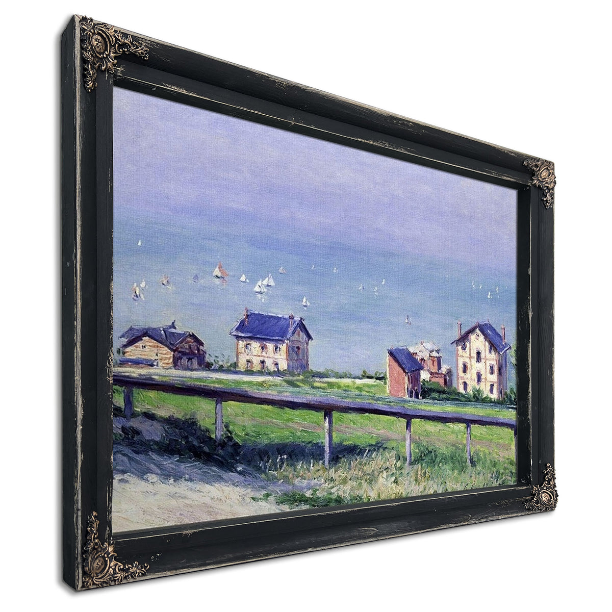 Regatta At Trouville By Gustave Caillebotte