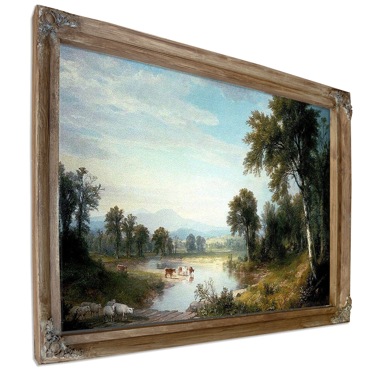 River Landscape By Asher B Durand