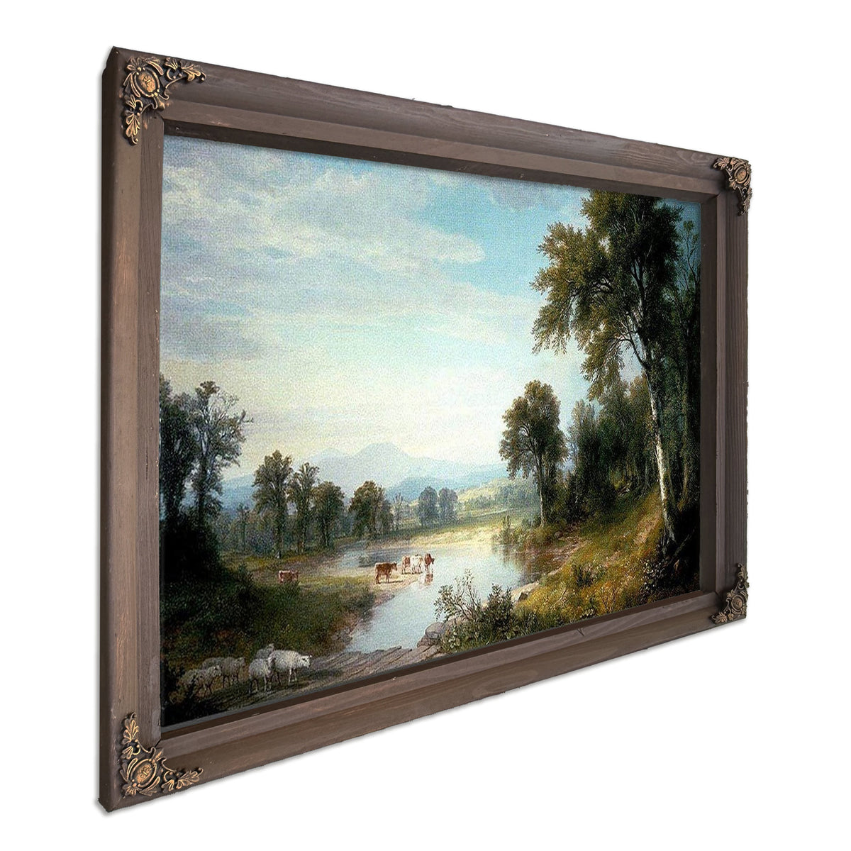 River Landscape By Asher B Durand