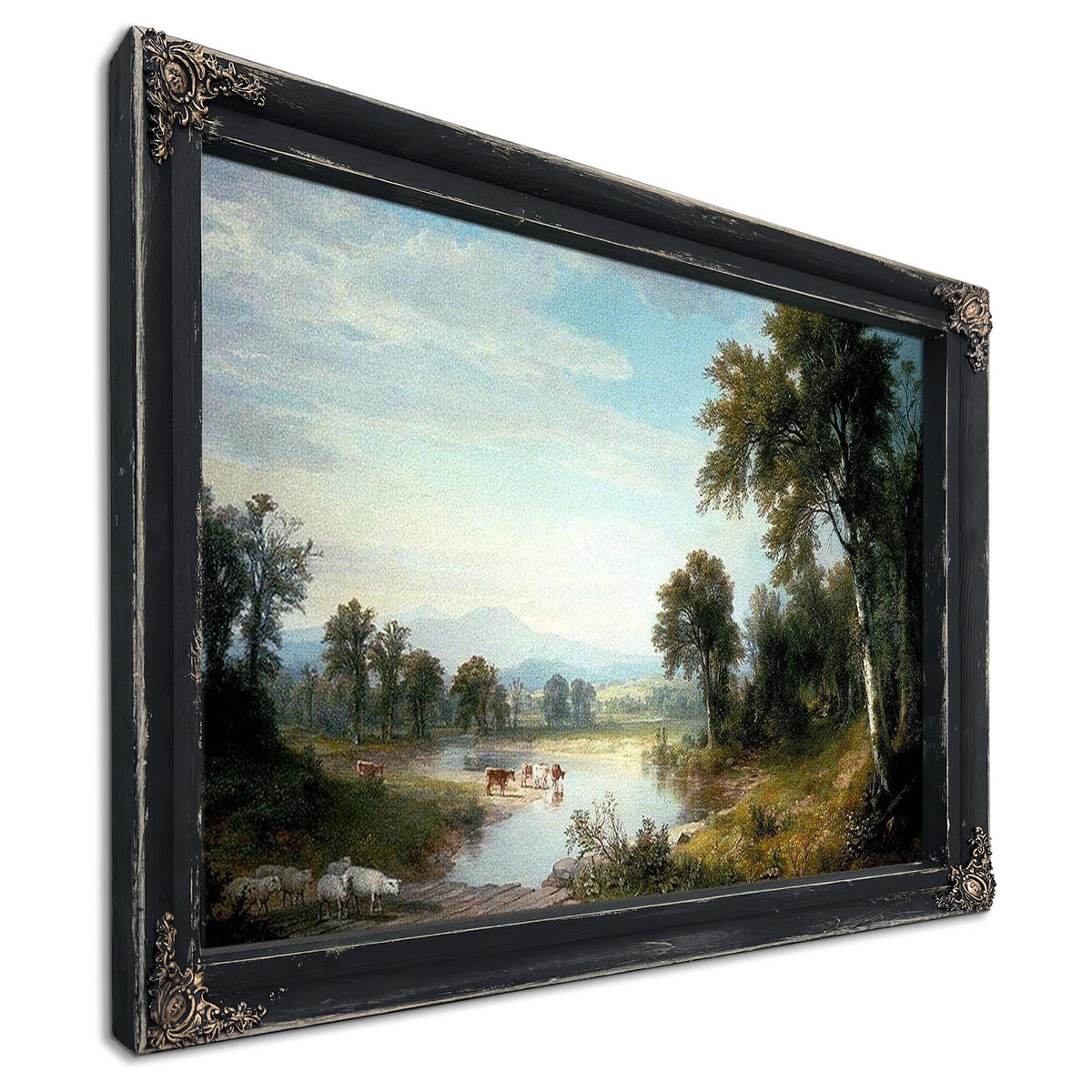 River Landscape By Asher B Durand