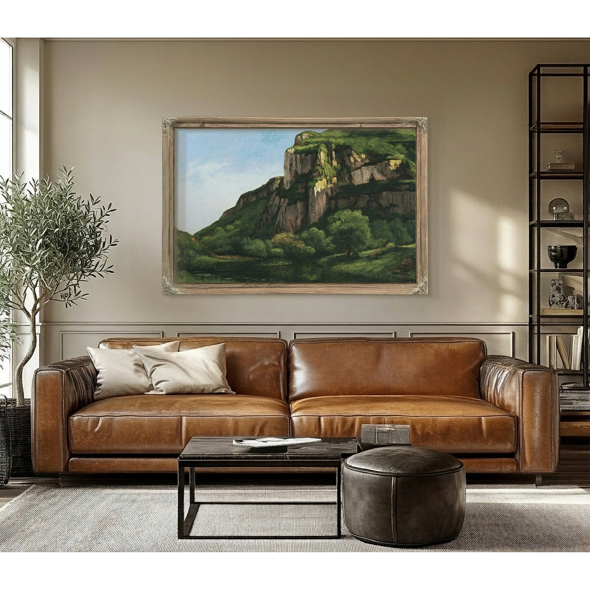 Rocks At Mouthier By Jean Desire Gustave Courbet