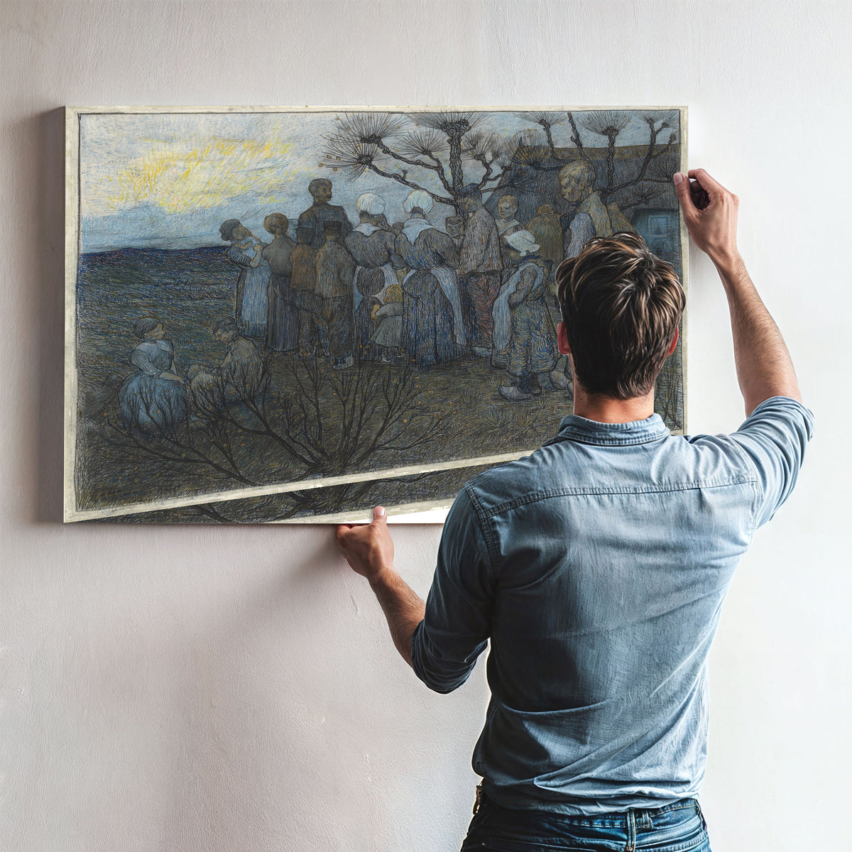 De Veldprediking By Roland Holst