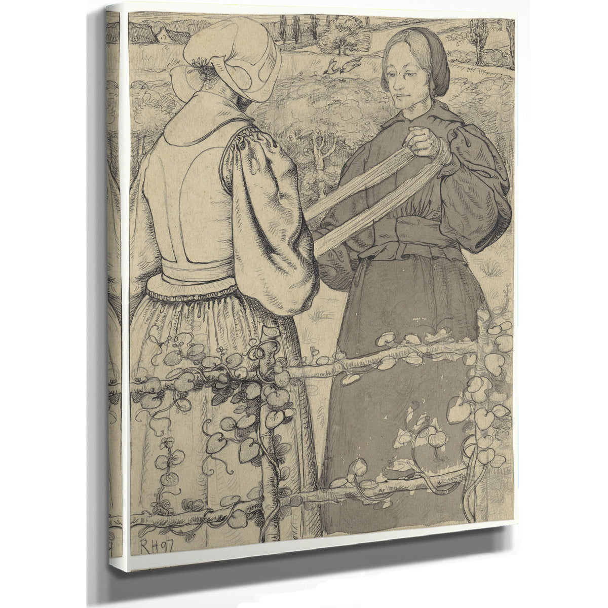 Huizer Meisjes Die Garen Winden 1 By Roland Holst