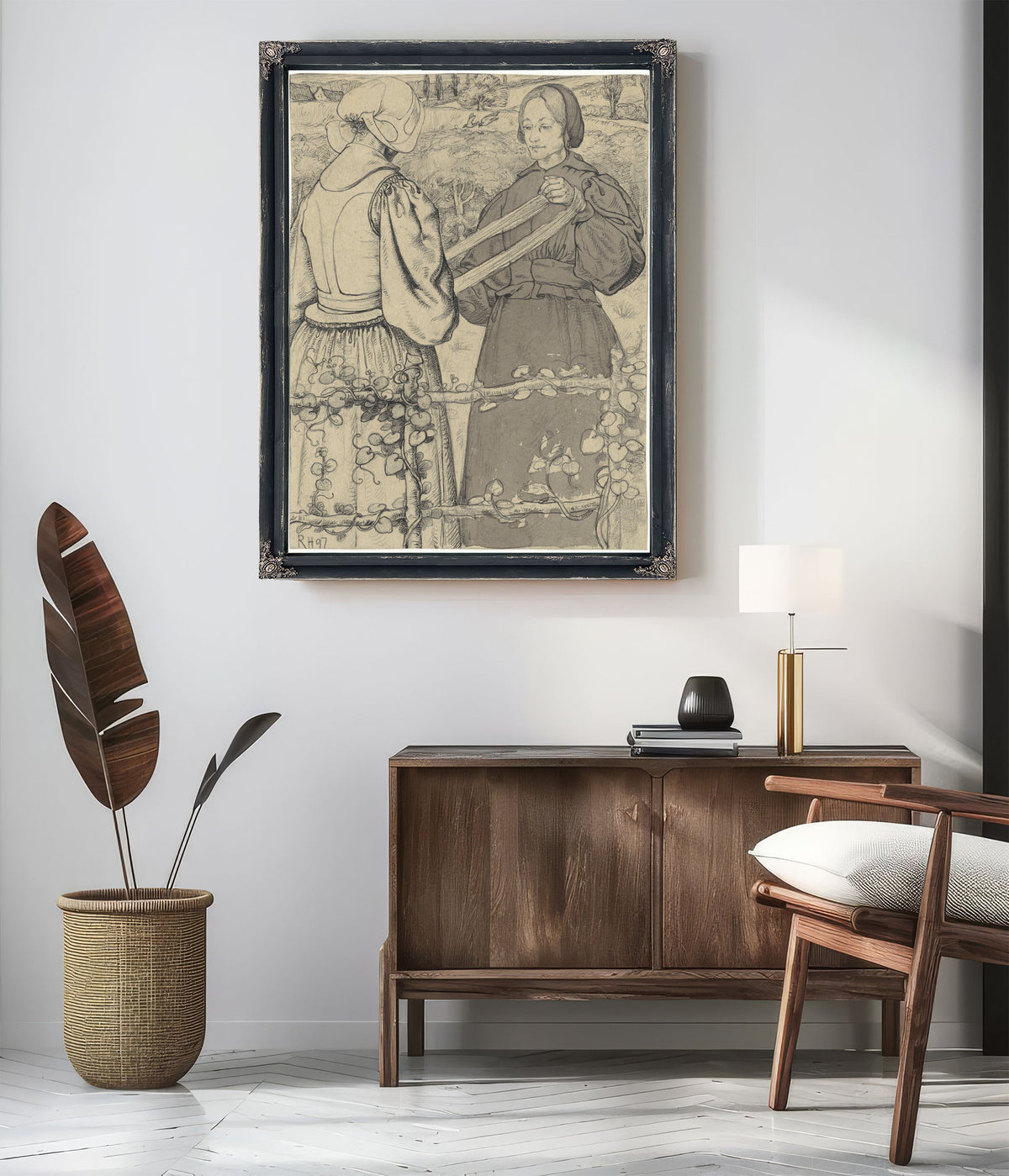 Huizer Meisjes Die Garen Winden 1 By Roland Holst