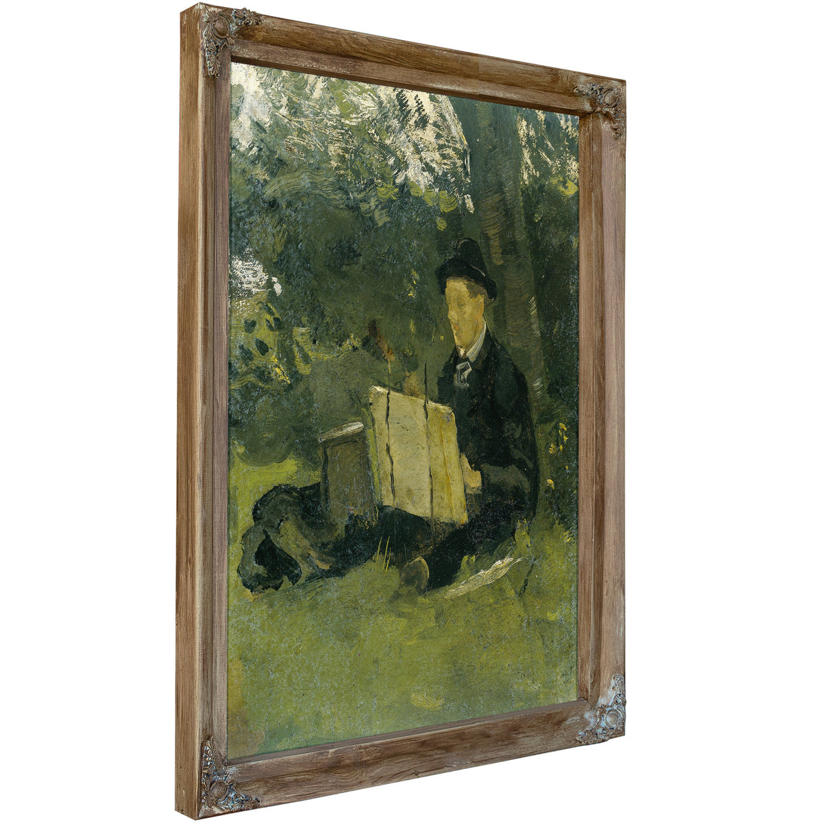 Jan Verkade Painting Under Tree Hattem By Roland Holst