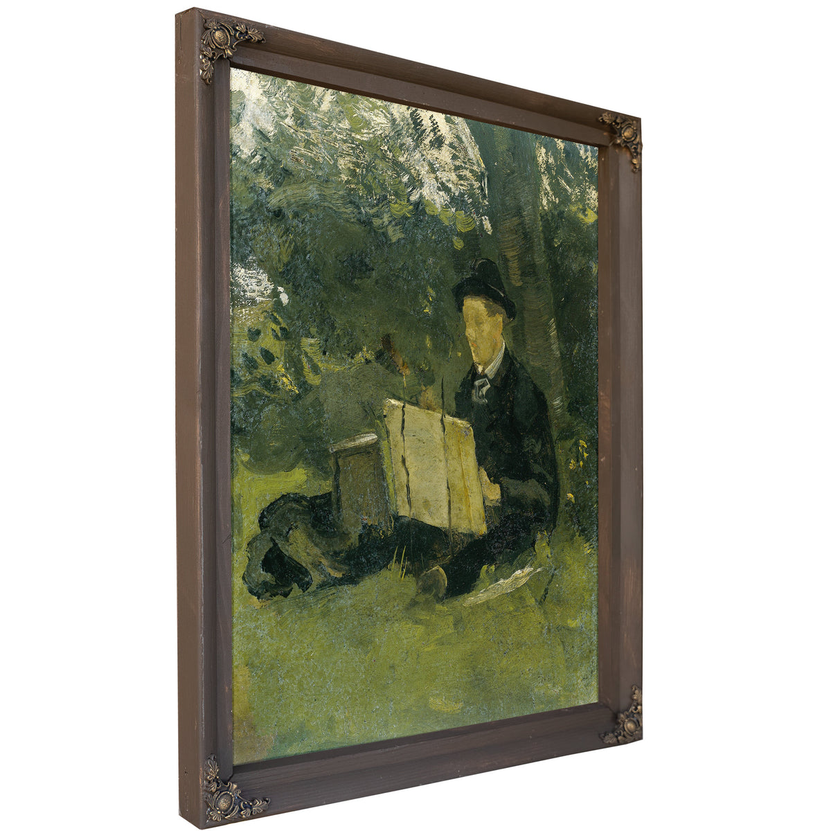 Jan Verkade Painting Under Tree Hattem By Roland Holst